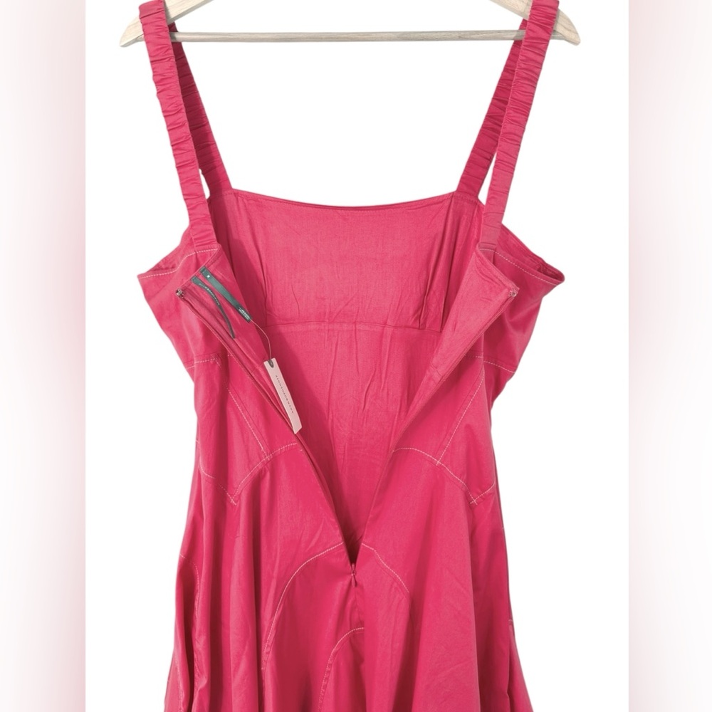 Anthropologie Drop-Waist A-Line Pink Mini Dress Medium NWT - Picture 8 of 12